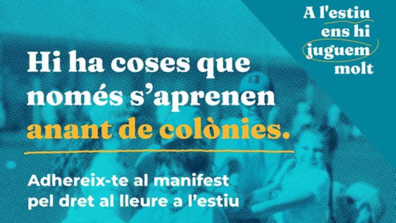 L'ACCAC s’adhereix a la campanya “Ens Juguem l’Estiu” per reivindicar el valor educatiu i social del lleure